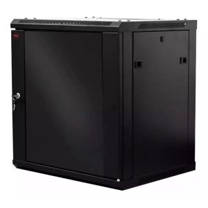 GLC RACK MURAL SOHO 15U - 500 MM - 19 PULGADAS PTA. CRIST./4SOPORTES