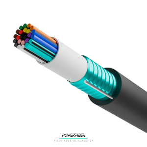 POWERFIBER ADSS SPAN 80 24 HILOS BLINDADO 4KM