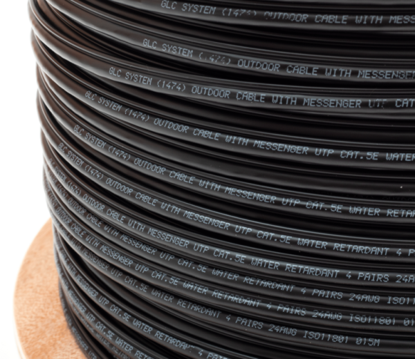 GLC CE-1053 UTP CAT5E DOBLE VAINA CON PORTANTE DE ACERO 305 M - Imagen 4