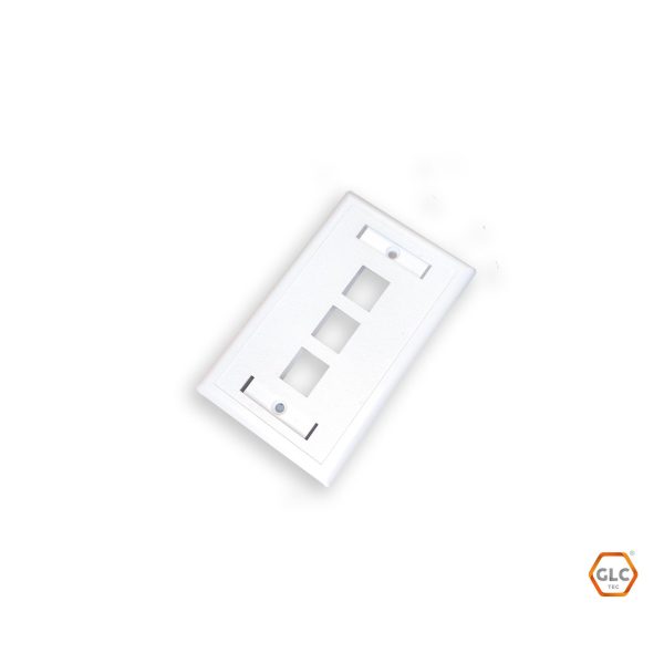 GLC CE-4036 FACE PLATE 3 PORT CAT5E/6