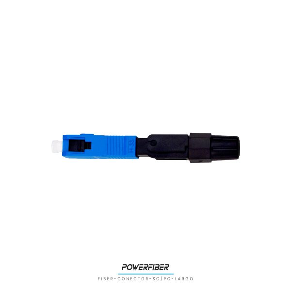 POWERFIBER FIBER-CONECTOR-SC/PC-LARGO CONECTOR MECANICO CAPUCHON LARGO MONOMODO SC/PC