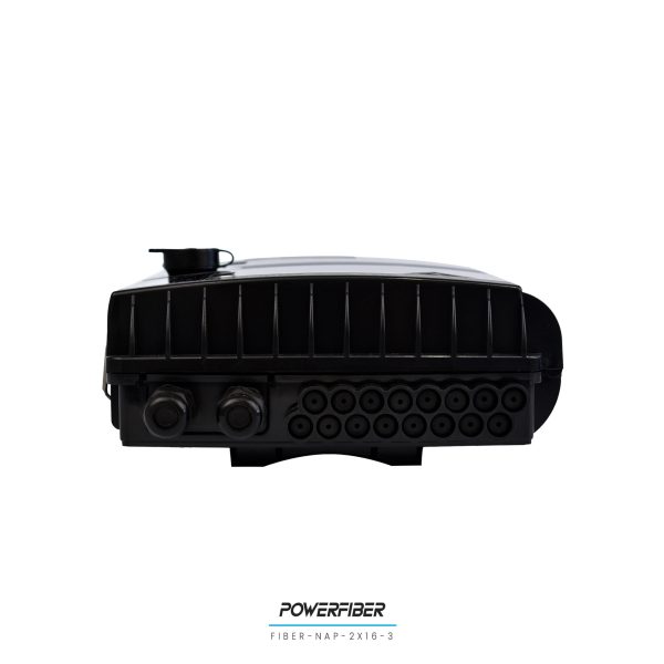 POWERFIBER FIBER-NAP-2X16-3 CAJA EXTERIOR FTTH 2X16 CON SPLITTER 1X16 CONECTOR SC/APC + 16 ADAPTADORES - Imagen 6