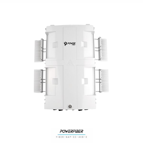 POWERFIBER FIBER-NAP-EC-4X8-2 CAJA EXTERIOR FTTH EASY CONNECT 1X8 CON SPLITTER 1X8 CONECTOR SC/APC CON SANGRIA CON DERIVACION - Imagen 2