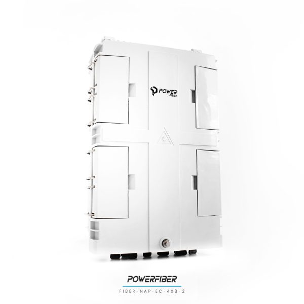 POWERFIBER FIBER-NAP-EC-4X8-2 CAJA EXTERIOR FTTH EASY CONNECT 1X8 CON SPLITTER 1X8 CONECTOR SC/APC CON SANGRIA CON DERIVACION - Imagen 3