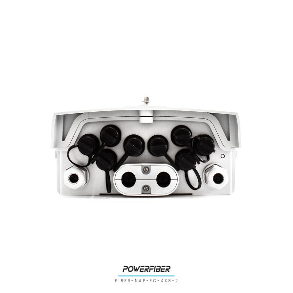 POWERFIBER FIBER-NAP-EC-4X8-2 CAJA EXTERIOR FTTH EASY CONNECT 1X8 CON SPLITTER 1X8 CONECTOR SC/APC CON SANGRIA CON DERIVACION - Imagen 4