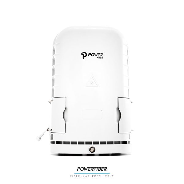 POWERFIBER FIBER-NAP-PREC-1X8-2 CAJA EXTERIOR FTTH PRECONECTORIZADA 1X8 CON SPLITTER 1X8 CONECTOR SC/APC CON CRUZ CON SANGRIA