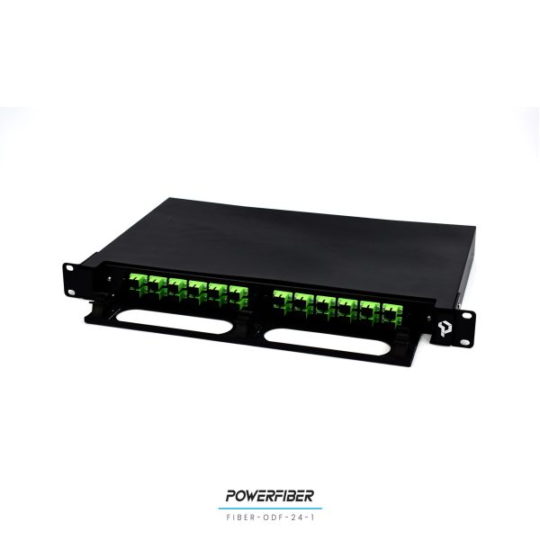 POWERFIBER FIBER-ODF-24-1 DISTRIBUIDOR DE FIBRA OPTICA 24 PUERTOS CON ADAPTADOR SC/APC CON PIGTAILS - Imagen 2