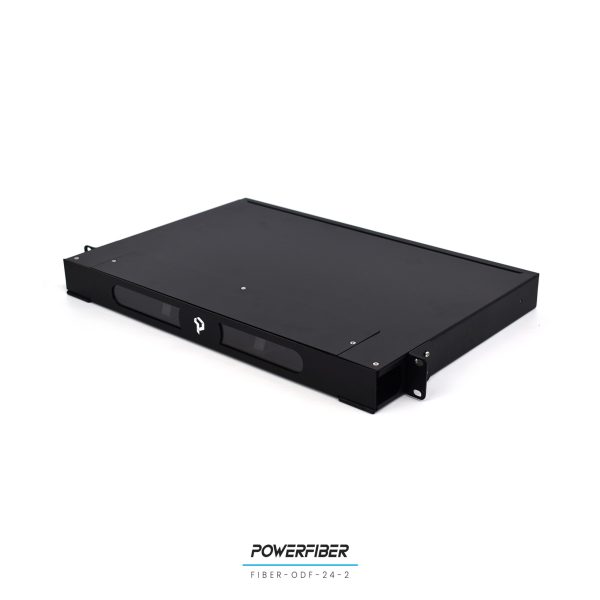 POWERFIBER FIBER-ODF-24-2 DISTRIBUIDOR DE FIBRA OPTICA 24 PUERTOS CON ADAPTADOR SC/APC CON PIGTAILS CON PROTECCION FRONTAL - Imagen 2