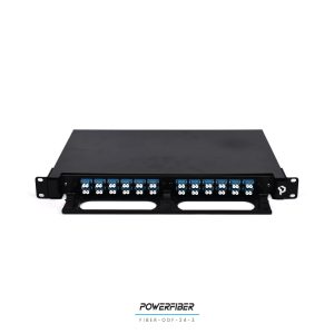 POWERFIBER FIBER-ODF-24-3 DISTRIBUIDOR DE FIBRA OPTICA 24 PUERTOS CON ADAPTADOR LC/PC CON PIGTAILS