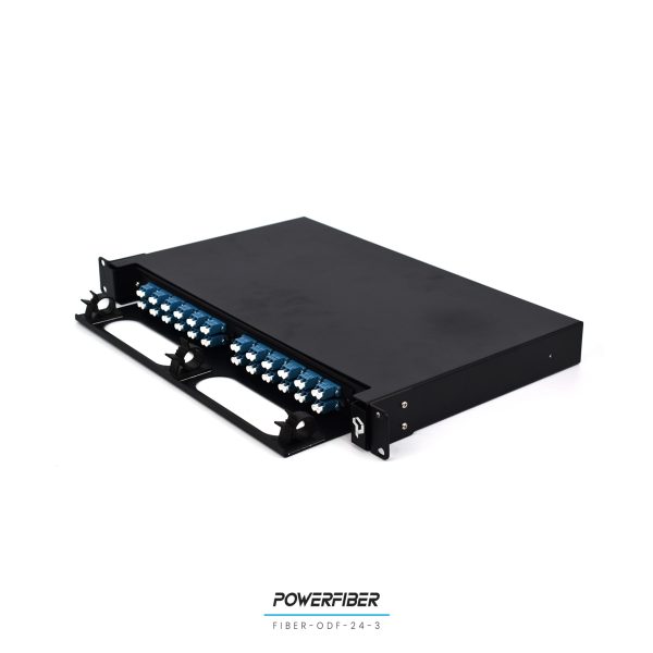 POWERFIBER FIBER-ODF-24-3 DISTRIBUIDOR DE FIBRA OPTICA 24 PUERTOS CON ADAPTADOR LC/PC CON PIGTAILS - Imagen 3