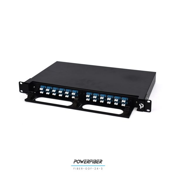 POWERFIBER FIBER-ODF-24-3 DISTRIBUIDOR DE FIBRA OPTICA 24 PUERTOS CON ADAPTADOR LC/PC CON PIGTAILS - Imagen 4