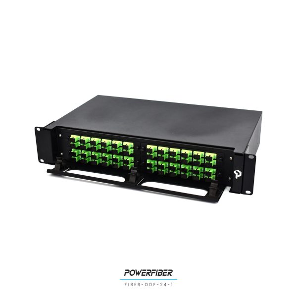 POWERFIBER FIBER-ODF-48-1 DISTRIBUIDOR DE FIBRA OPTICA 48 PUERTOS CON ADAPTADOR SC/APC CON PIGTAILS - Imagen 3