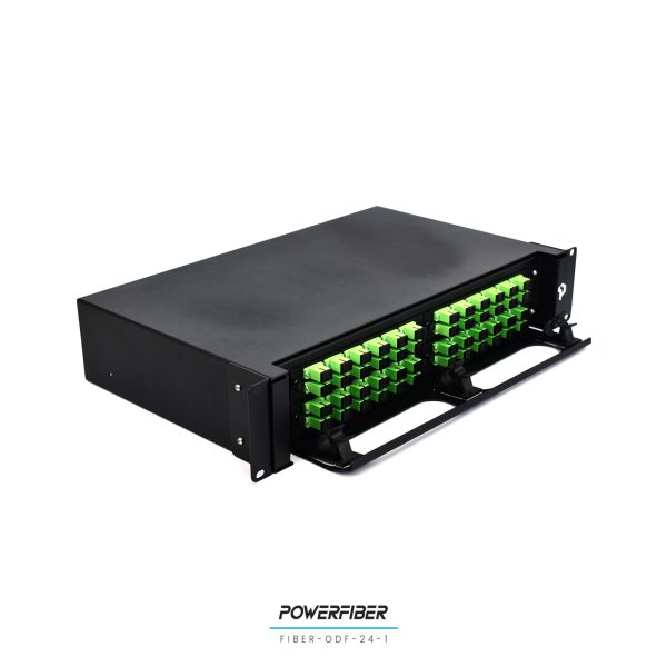 POWERFIBER FIBER-ODF-48-1 DISTRIBUIDOR DE FIBRA OPTICA 48 PUERTOS CON ADAPTADOR SC/APC CON PIGTAILS - Imagen 4