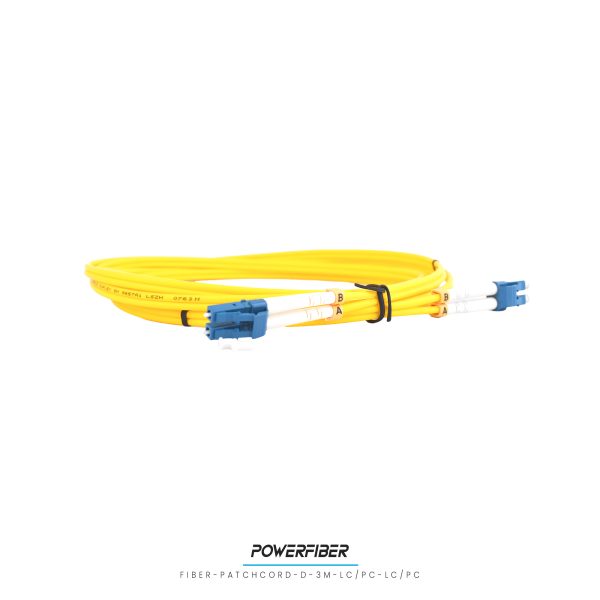 POWERFIBER FIBER-PATCH-D-3M-LC/PC-LC/PC PATCHCORD DOBLE MONOMODO 3MTS LC/PC-LC/PC - Imagen 2