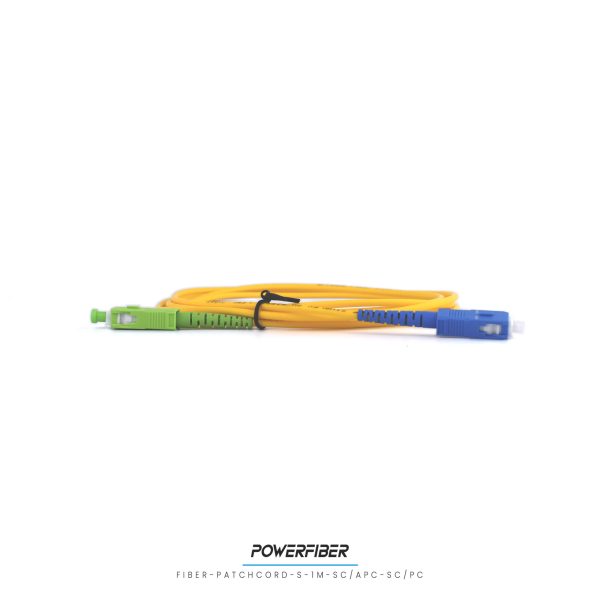 POWERFIBER FIBER-PATCH-S-1M-SC/APC-SC/PC PATCHCORD SIMPLE MONOMODO 1MT SC/APC-SC/PC - Imagen 2