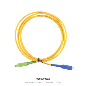 POWERFIBER FIBER-PATCH-S-2M-SC/APC-SC/PC PATCHCORD SIMPLE MONOMODO 2MTS SC/APC-SC/PC