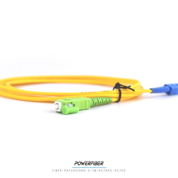 POWERFIBER FIBER-PATCH-S-1M-SC/APC-SC/PC PATCHCORD SIMPLE MONOMODO 1MT SC/APC-SC/PC - Imagen 3