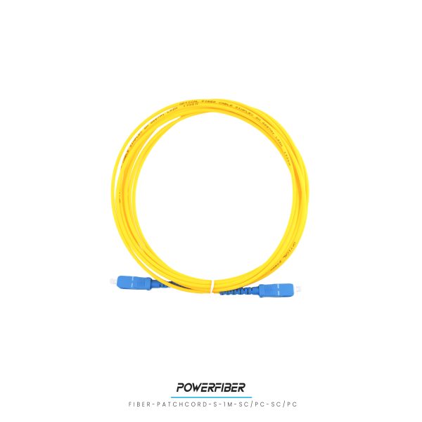 POWERFIBER FIBER-PATCH-S-1M-SC/PC-SC/PC PATCHCORD SIMPLE MONOMODO 1MT SC/PC- SC/PC