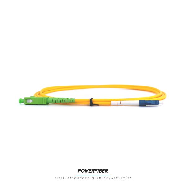 POWERFIBER FIBER-PATCH-S-2M-SC/APC-LC/PC PATCHCORD SIMPLE MONOMODO 2MTS SC/APC - LC/PC - Imagen 2