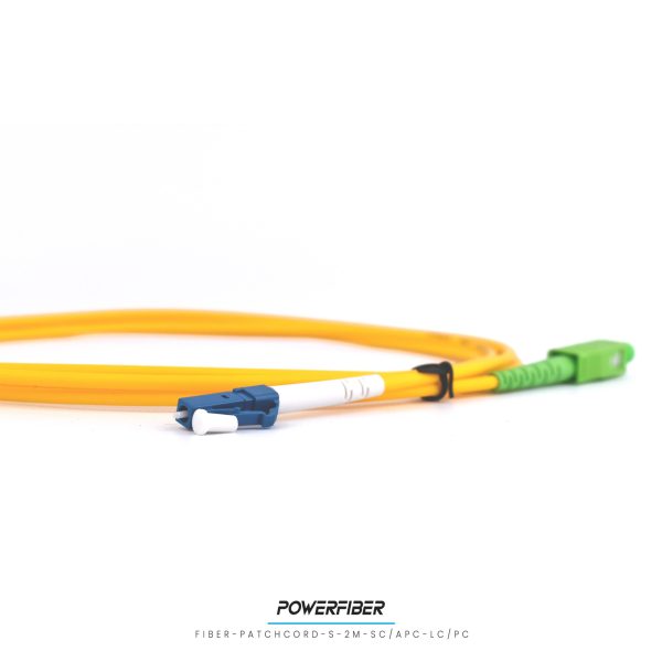 POWERFIBER FIBER-PATCH-S-2M-SC/APC-LC/PC PATCHCORD SIMPLE MONOMODO 2MTS SC/APC - LC/PC - Imagen 4
