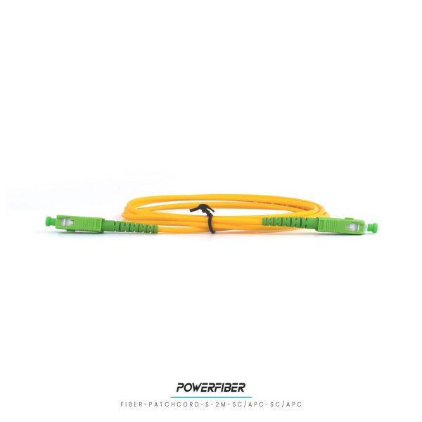 POWERFIBER FIBER-PATCH-S-2M-SC/APC-SC/APC PATCHCORD SIMPLE MONOMODO 2MTs SC/APC-SC/APC - Imagen 2