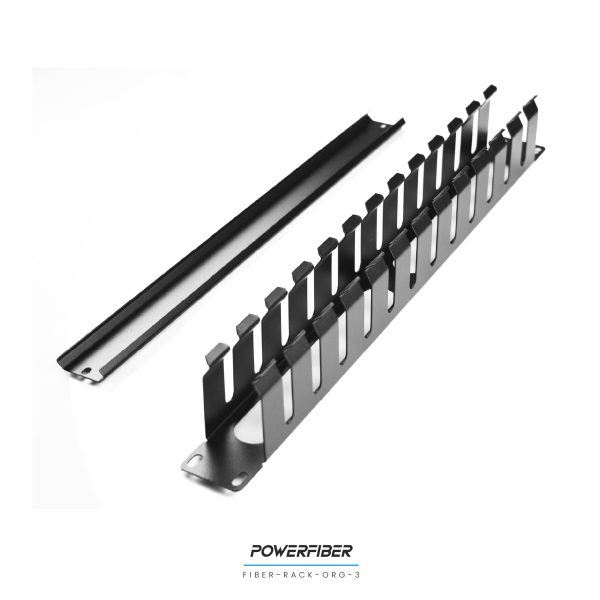 FIBER-RACK-ORG-3 ORGANIZADOR DE CABLEADO CON TAPA 1 UNIDAD