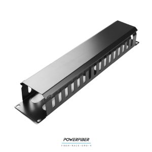 FIBER-RACK-ORG-4 ORGANIZADOR DE CABLEADO CON TAPA 2 UNIDADES
