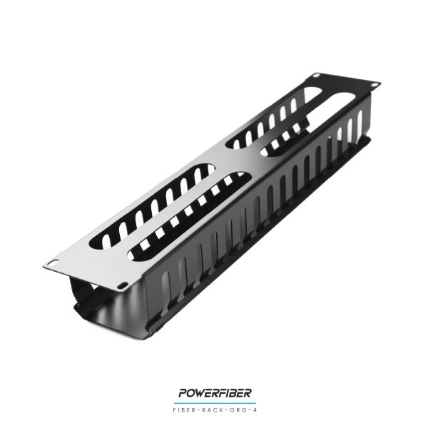 FIBER-RACK-ORG-4 ORGANIZADOR DE CABLEADO CON TAPA 2 UNIDADES - Imagen 2