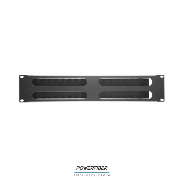 FIBER-RACK-ORG-4 ORGANIZADOR DE CABLEADO CON TAPA 2 UNIDADES - Imagen 3