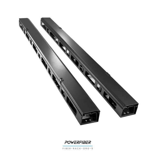 FIBER-RACK-ORG-5 ORGANIZADOR DE CABLEADO VERTICAL CON TAPA 30 UNIDADES - Imagen 3