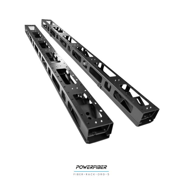 FIBER-RACK-ORG-5 ORGANIZADOR DE CABLEADO VERTICAL CON TAPA 30 UNIDADES - Imagen 4