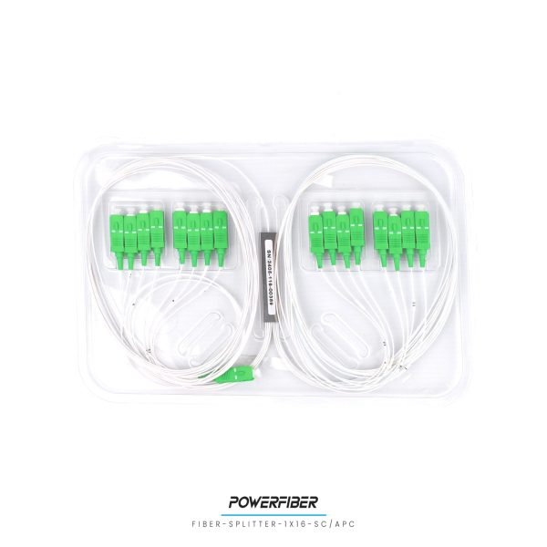 POWERFIBER FIBER-SPLITTER-1X16-SC/APC PLC SPLITTER MONOMODO 1X16 CON CONECTOR SC/APC