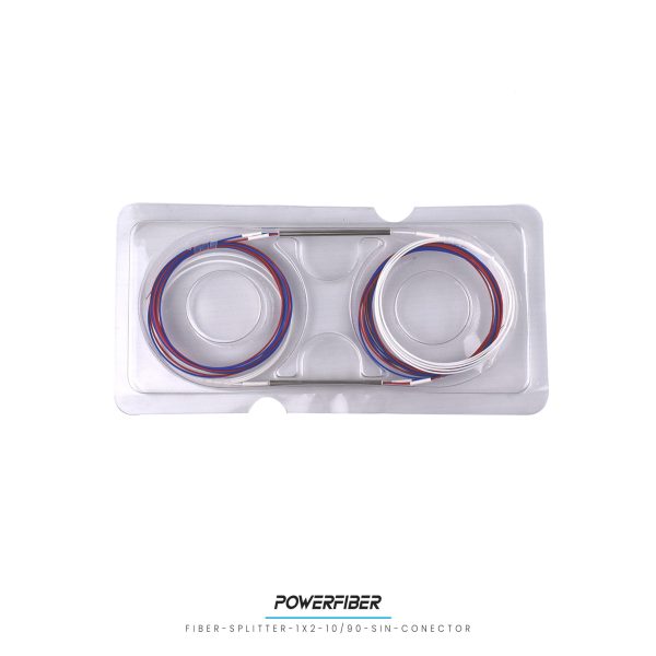 POWERFIBER FIBER-SPLITTER-1X2-10/90-S/CON PLC SPLITTER MONOMODO 1X2 10/90 SIN CONECTOR - Imagen 2
