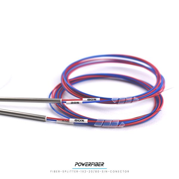 POWERFIBER FIBER-SPLITTER-1X2-20/80-S/CON PLC SPLITTER MONOMODO 1X2 20/80 SIN CONECTOR - Imagen 4