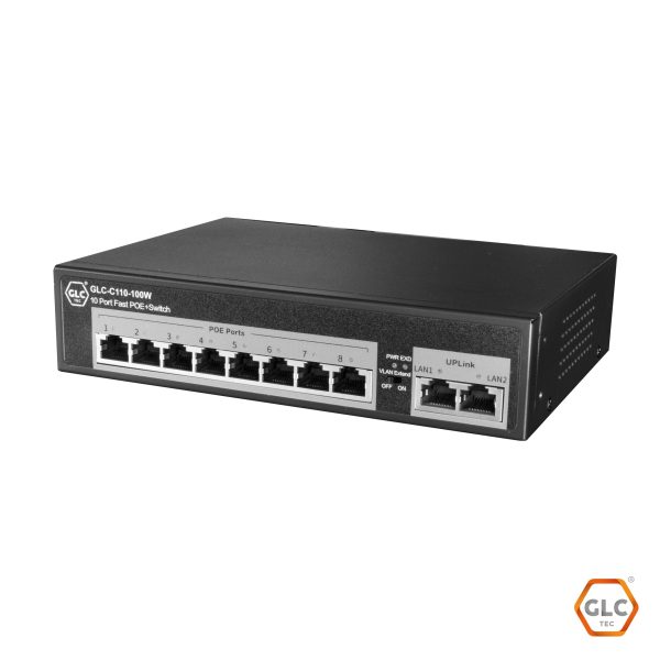GLC-C110-100W 10 Port Fast POE Switch