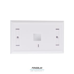 POWERLAN LAN-FACEPLATE-1 TAPA BASTIDOR 1 PUERTO CAT5E/CAT6 RJ45