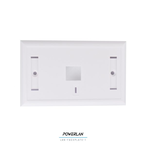 POWERLAN LAN-FACEPLATE-1 TAPA BASTIDOR 1 PUERTO CAT5E/CAT6 RJ45