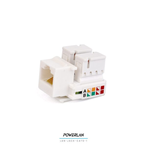 POWERLAN LAN-JACK-CAT5-1 JACK RJ45 CAT5E BLANCO - Imagen 2