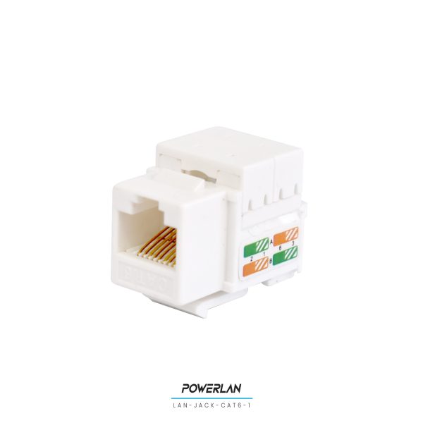 POWERLAN LAN-JACK-CAT6-1 JACK RJ45 CAT6 BLANCO - Imagen 2
