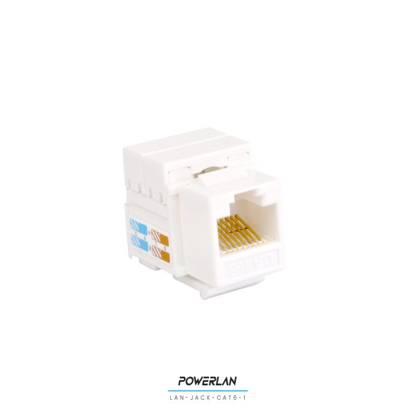 POWERLAN LAN-JACK-CAT6-1 JACK RJ45 CAT6 BLANCO - Imagen 3
