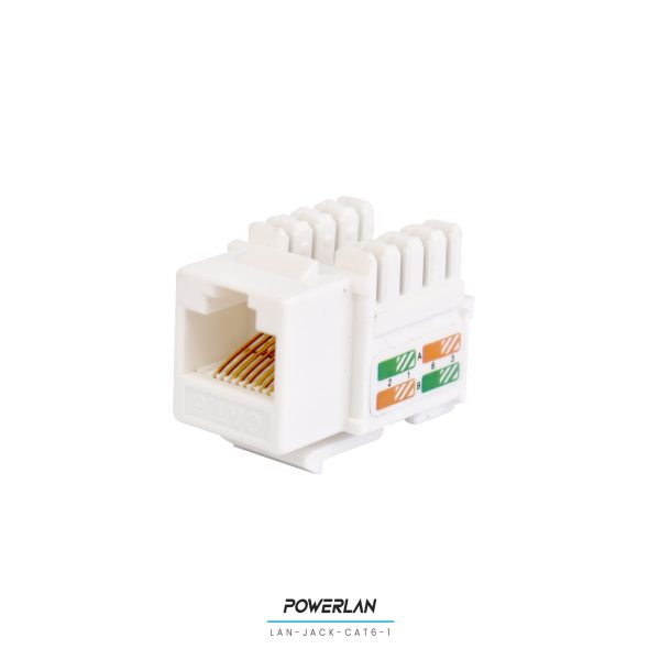 POWERLAN LAN-JACK-CAT6-1 JACK RJ45 CAT6 BLANCO - Imagen 4