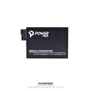 POWERFIBER FIBER-MEDIA-CONV-SC-1310-60 MEDIA CONVERTER MONOMODO 10/100/1000 1310nm 60KM CONECTOR SC