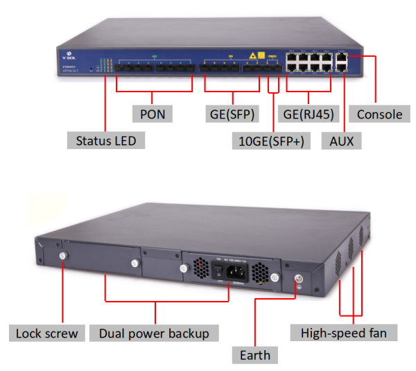 V-SOL OLT V1600G1 8 GPON - Imagen 2
