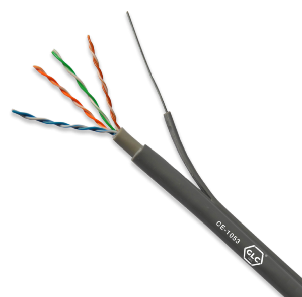 GLC CE-1053 UTP CAT5E DOBLE VAINA CON PORTANTE DE ACERO 305 M - Imagen 2