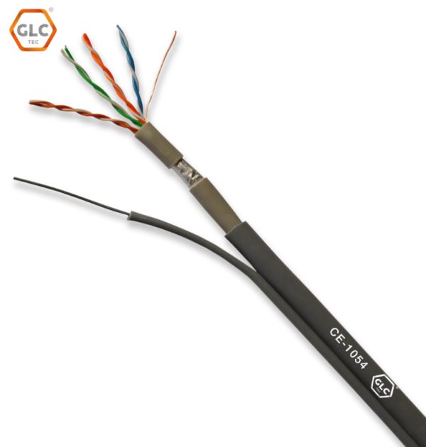 GLC CE-1054 FTP CAT5E DOBLE VAINA CON PANTALLA DE ALUMINIO Y PORTANTE DE ACERO 305M - Imagen 2