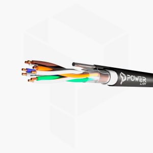 POWERLAN LAN-FTP-CAT5-2 CABLE FTP CAT5E EXTERIOR CON TENSOR DE ACERO
