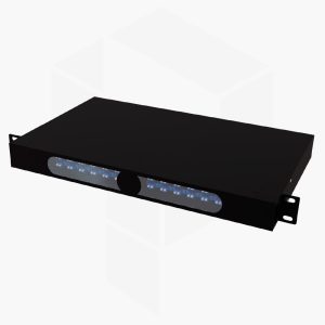 POWERFIBER FIBER-ODF-24-4 DISTRIBUIDOR DE FIBRA OPTICA 24 PUERTOS CON ADAPTADOR LC/PC CON PIGTAILS CON PROTECCION FRONTAL