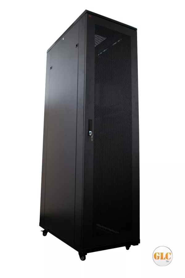 GLC RACK 19 DE 45U PROF 600 PTA. CRISTAL DELANTERA