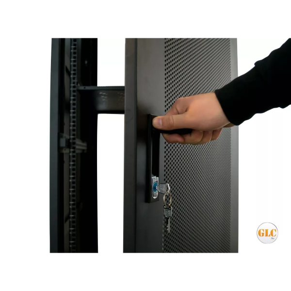 GLC RACK 19 DE 20U PROF 800 PTA. CRISTAL DELANTERA - Imagen 4