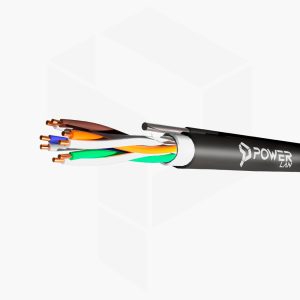 POWERLAN LAN-UTP-CAT5-3 CABLE UTP CAT5E EXTERIOR CON TENSOR DE ACERO